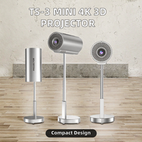 OEM/ODM mini projecteur vidéo portable TS-3 Android 13 lampe LED 4K à courte portée Home cinéma 3D avec haut-parleur intégré 240ANSI