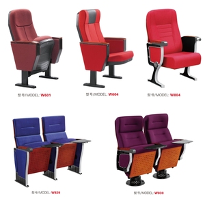 <span class=keywords><strong>Fauteuil</strong></span> <span class=keywords><strong>pliant</strong></span> de cinéma, auditorium ou salle de réunion, moderne, haut de gamme, en métal, bois et tissu, avec table d'écriture intégrée - Product Image 6