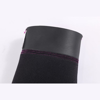 Chaussettes de plongée en néoprène imperméables 3 mm noires pour la marche dans le sable, le wakeboard, la plage, le tennis, la plongée
