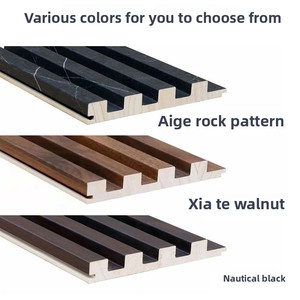 Rắn gỗ TV nền tường Bảng điều chỉnh lõi-lồi hình dạng vô hình Cửa lưới tản nhiệt nhà máy bán buôn thông không-sơn tường - Product Image 3