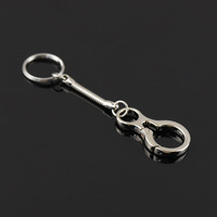 Chaîne serpent argentée porte-clés avec fermoir mousqueton, anneau de clé fendu, anneau de jonction métallique à pression, support de clés, breloque pour bijoux DIY, composants pour porte-clés