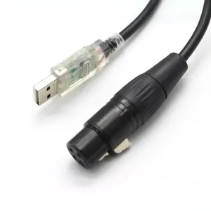 Usb ל xlr נקבה ל כבל ממיר קישור מיקרופון גיטרה או הקלטה קריוקי