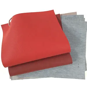 cold and heat resistant material soft pvc automotive red leather, automotive vegan leather
