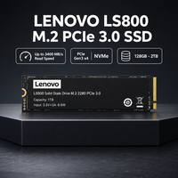 Disque SSD interne Lenovo LS800 M.2 NVMe haute vitesse 512 Go 1 To 2 To 3400 Mo/s PCIe 3.0 2280 pour PC de bureau, ordinateur portable, PS5 et jeux