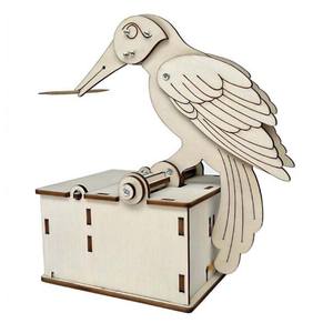 Scatola Portastuzzolini dal Design Creativo, Giocattoli per Esperimenti Scientifici, Puzzle in Legno per Bambini, Giocattolo Educativo 3D in Legno - Product Image 1