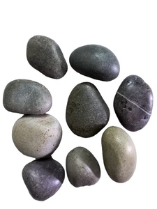 Cailloux de dégringolade de rivière naturelle blanc cassé Pierres blanches rondes lisses pour application extérieure PIERRE NATURELLE - Product Image 6