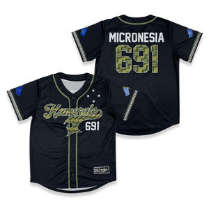 Ropa de calle de béisbol personalizada patrón de diseño de moda camiseta de béisbol de diseño vintage - Product Image 2