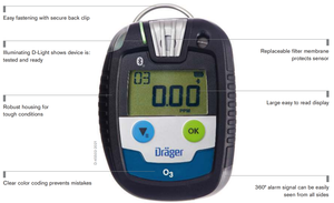 Détecteur de gaz unique Drager Pac 8000 OV-A capable de tester ACN, IBut, Vac, <span class=keywords><strong>EtOH</strong></span>, Aaid, Et2O, C2H2 et MeOH (MNOL). - Product Image 5
