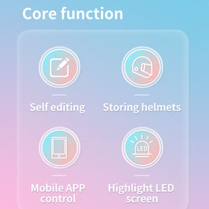 Mochila LED de Alta Calidad, Personalizable, con Diseño Animado de Chicas en Moto, Resistente, Antibacteriana, Impermeable, para Casco de Motocicleta - Product Image 2