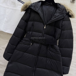 Long Women Down Jacket Winter Warm Hooded Puffer Coat Thick <b>Quilted</b> Parka Outdoor Cold Weather Jacket - Product Image 6