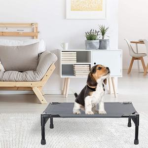 국경을 넘는 새로운 애완동물 캠핑 침대 소형견 접이식 침대 회색 옥스포드 천 스테인리스 스틸 탈착식 휴대용 소형 애완동물 침대 - Product Image 4