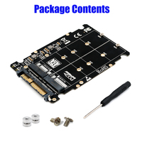 B Key M Key M.2 Drive a U.2 Adaptador convertidor de host de para M.2 PCIe NVMe y SATA SSDs