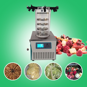 Secador de congelación al vacío de colector múltiple de 0, 12 m2, nuevo uso eléctrico en laboratorio, aplicación de procesamiento de alimentos, Motor PLC, Material SUS304 - Product Image 2