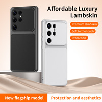 Nouvelle coque de téléphone en cuir PU effet agneau 2026 pour Samsung Galaxy S30 S26 S25 S24 Ultra Plus Series – Housse de protection fine antichoc