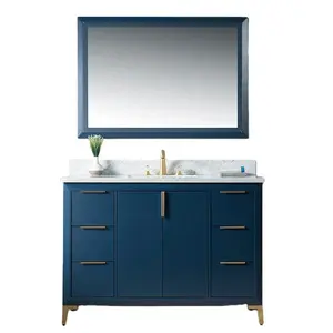 Modern single sink 48 inch cabinet tops design bathroom vanities