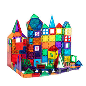 Puzle educativo magnético para niños, bloques de construcción, azulejos magnéticos, canicas, 100 piezas - Product Image 6