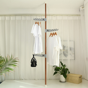 Conveniencia <span class=keywords><strong>de</strong></span> un solo polo <span class=keywords><strong>ropa</strong></span> <span class=keywords><strong>de</strong></span> <span class=keywords><strong>casa</strong></span> está secado <span class=keywords><strong>de</strong></span> rack percha - Product Image 2