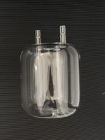 Vase source en quartz transparent personnalisé, bulleur en quartz haute température pour équipement CVD MOCVD