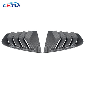 2 uds., decoración de persianas de ventana trasera, Panel de Alerón, rejilla lateral, pegatinas de coche para BMW 3 <span class=keywords><strong>Sseries</strong></span> E90 320i 330i M3 2005-2011 - Product Image 4