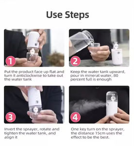 Vaporizador Facial USB, Humidificador Recargable, Nebulizador, Vaporizador Facial, Instrumentos de Belleza Hidratantes, Herramientas para el Cuidado de la Piel del Rostro - Product Image 2