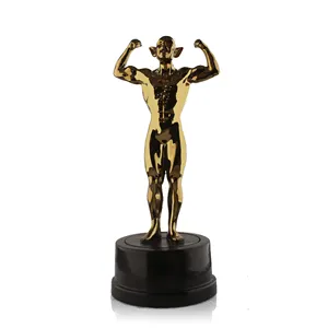高品质金条青铜金属雕像雕塑动作奖杯杯定制雕像家居装饰