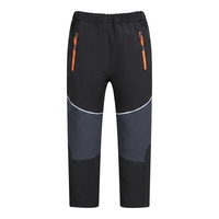 Pantalon d'hiver réversible pour enfants, doublé polaire, coupe épaissie, coupe-vent, écoresponsable, nouveau style, pour garçons et filles, avec braguette zippée