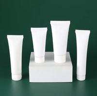 Tube de distribution en plastique PE rechargeable pour soins de la peau, tube souple cosmétique à presser pour crème pour les mains/shampooing