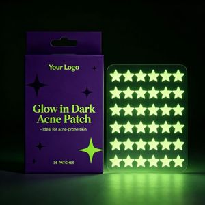 Patchs anti-boutons hydrocolloïdes Star Glowing pour usage nocturne, imperméables - Product Image 3