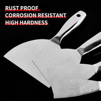 Bytool – Ensemble de 4 spatules et grattoirs flexibles en acier inoxydable de qualité industrielle pour la construction (OEM)