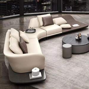 Wabi-sabi vent japonais type coin arc combinaison tissu art <span class=keywords><strong>canapé</strong></span> grande petite famille designer style italien nordique salon - Product Image 4