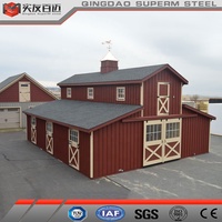Structure en acier Entrepôt préfabriqué Conception Kits métalliques Bâtiment Structure en acier Grange métallique Maison préfabriquée en Barndominium à vendre