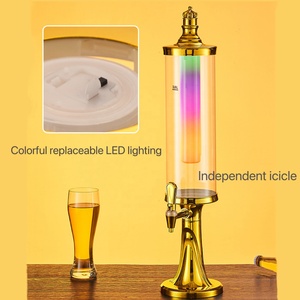 Distributeur de <span class=keywords><strong>bière</strong></span> portable moderne en plastique 3L, alimenté à l'énergie solaire, écologique, de qualité alimentaire, refroidi par glace, pour hôtels et buffets - Product Image 4