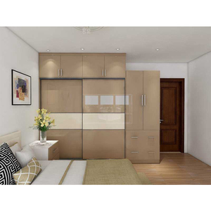 <span class=keywords><strong>Armadio</strong></span> da Camera da Letto con Design Personalizzato 3D, Ultimo Modello con Porte Scorrevoli a Parete - Product Image 1