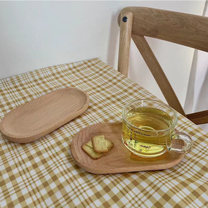 Wooden Serving <b>Tray</b> Natural Wood Color <b>Small</b> Mini Tea Breakfast Sushi Plating Simple Bread <b>Tray</b> Hotel Coffee Tea Use - Product Image 4