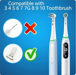 Têtes de <span class=keywords><strong>brosse</strong></span> à dents de rechange pour la série IO (iO2/iO3/iO5/iO7/<span class=keywords><strong>iO9</strong></span>/iO10) - Poils en nylon doux - Charge par induction - Nettoyage en profondeur - Soins dentaires - Product Image 2