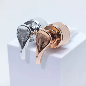 Luxury 300ml 500ml PET Electroplating Gold Silver Rose Gold <b>Shampoo</b> Conditioner <b>Bottle</b> <b>Pump</b> Cap - Product Image 3