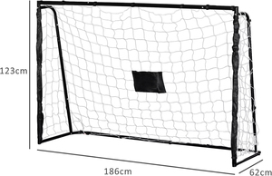 But <span class=keywords><strong>de</strong></span> football en métal <span class=keywords><strong>avec</strong></span> <span class=keywords><strong>filet</strong></span> en PE, piquets, <span class=keywords><strong>cage</strong></span> <span class=keywords><strong>de</strong></span> football, équipement <span class=keywords><strong>d</strong></span>'entraînement inclus - Product Image 4