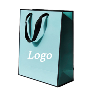 Borsa <span class=keywords><strong>di</strong></span> Lusso Personalizzata in Carta con Logo Oro Rosa e Nastro, Stampa a Caldo, per Abbigliamento, Scarpe e Regali - Product Image 6