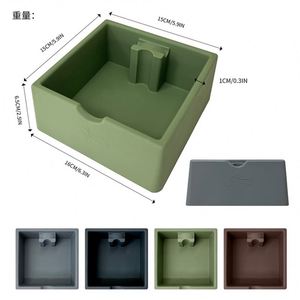 Boîte à café portable multifonctionnelle - Bac à expresso en silicone durable, sans BPA, écologique et réutilisable, grande capacité - Product Image 3