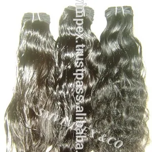 Yaki wave-Extensión de cabello natural, cabello natural negro sin procesar, virgen indio, libre de caída, precio al por mayor