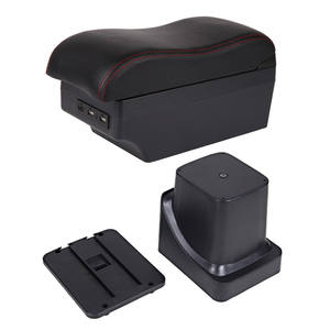 Accoudoir Vtear avec chargeur USB, boîte de rangement à double couche surélevée pour <span class=keywords><strong>Ford</strong></span> <span class=keywords><strong>Focus</strong></span> 2 - Accessoires de console centrale <span class=keywords><strong>2020</strong></span>-2009 - Product Image 2