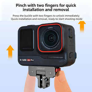 Adaptateur magnétique à dégagement rapide pour caméra d'action Insta360 <span class=keywords><strong>X5</strong></span>/Ace <span class=keywords><strong>Pro</strong></span> 2, support de trépied pour DJI Action 6/5pro/4/3 Nano - Product Image 4