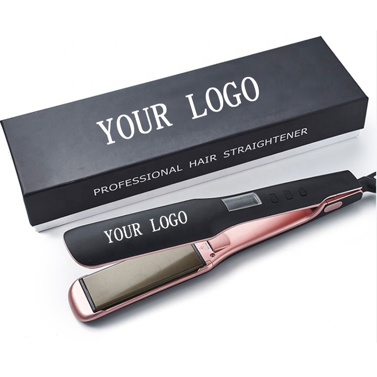 2025 Hair Straightener Tourmaline Ceramic Plate, LCD Display