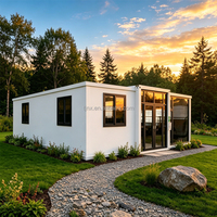 Maison Pliante Portable Moderne 2 3 4 Chambres, Mini-Maison Préfabriquée, Module Modulaire de 20ft 40ft, Maison Conteneur Extensible