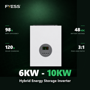 <span class=keywords><strong>Inversor</strong></span> <span class=keywords><strong>Solar</strong></span> de Onda Sinusoidal Pura de 48V 5000W 6400W <span class=keywords><strong>8000W</strong></span>, <span class=keywords><strong>Inversor</strong></span> Híbrido de 6KW 8KW 10KW para Sistemas de Almacenamiento de Energía <span class=keywords><strong>Solar</strong></span> - Product Image 1