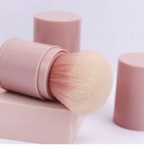 แปรงแต่งหน้าคาบูกิแบบพกพา ขนแปรงนุ่ม สำหรับไฮไลท์ ปัดแก้ม แปรงปัดแป้ง ขายส่ง รับทำโลโก้ - Product Image 4