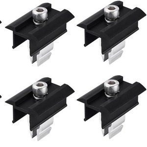 Solar Mounting <b>Bracket</b> <b>Black</b> Side Clamp Anodized Aluminum For Pv Panel Installation - Product Image 2
