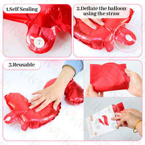Ballons en aluminium Mylar en forme <span class=keywords><strong>de</strong></span> cœur <span class=keywords><strong>de</strong></span> 18 pouces pour la fête des mères, la Saint-Valentin, l'<span class=keywords><strong>anniversaire</strong></span>, avec inscription 'Je t'aime' en espagnol - Product Image 2