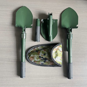 Multi Function Folding Shovel Military Green Small Portable Outdoor Camping Entrenching Tool D-Grip Handle - Product Image 1
