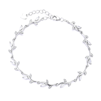 Trendiges Damen-Charm-Armband aus 925er Sterlingsilber mit Zirkonia für Partys oder als Geschenk